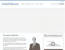 Tablet Screenshot of garfieldbennett.com